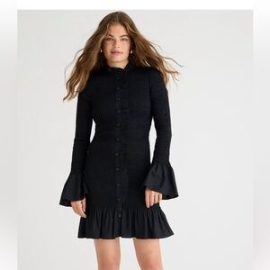 Jcrew Smocked black dress